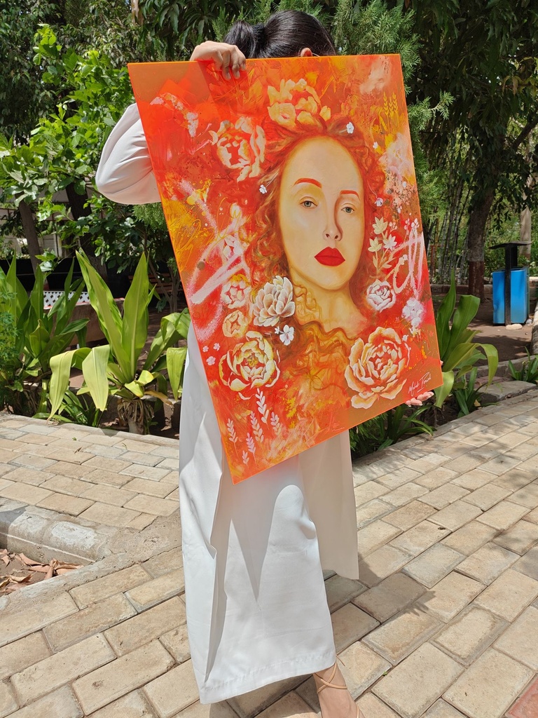 "THE MOMENT YOU BELIEVE IN YOU" Original Oil Painting
