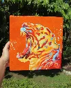 “RADIANT BEAST” Original Oil Painting