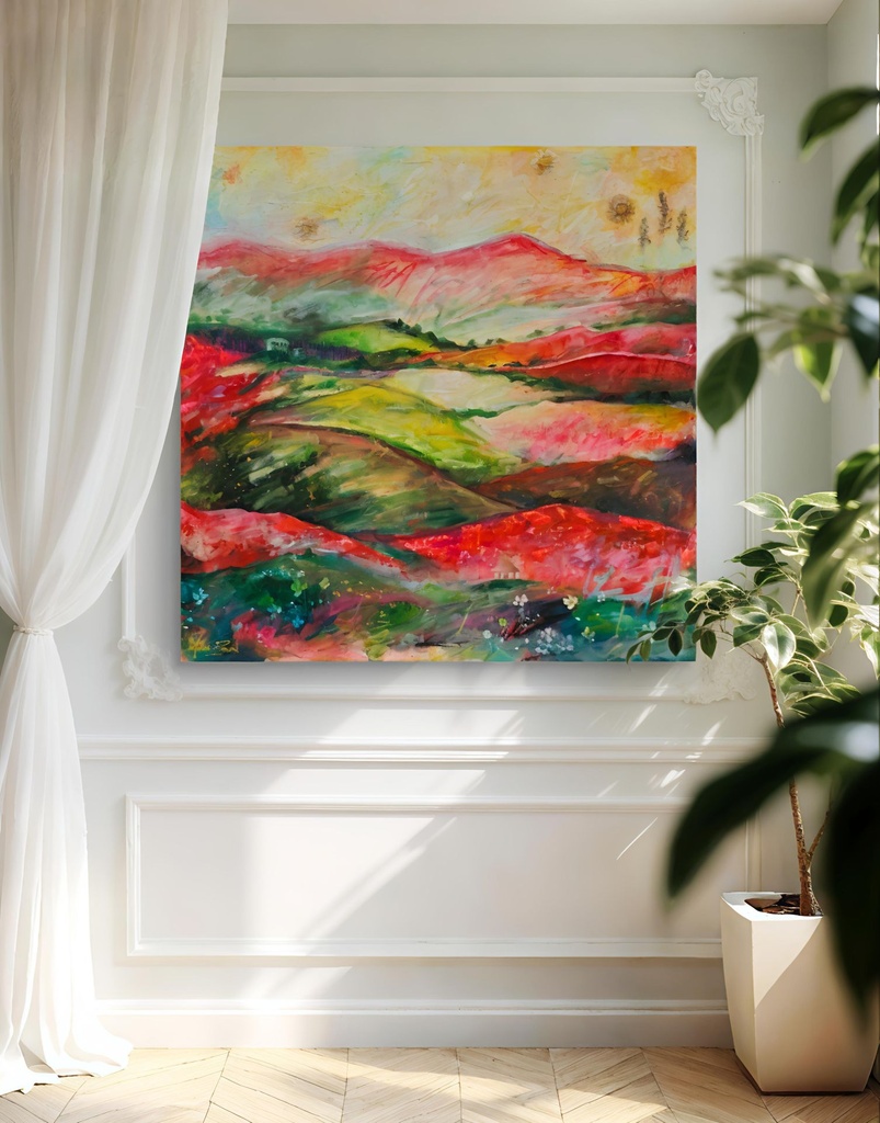 “PEAKS AND PEACE” Original Oil Painting