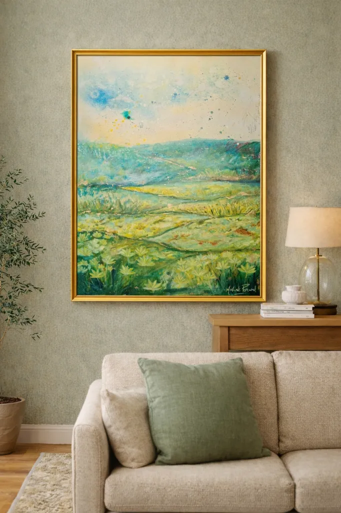 “GREEN AND GOLD” Original Oil Painting