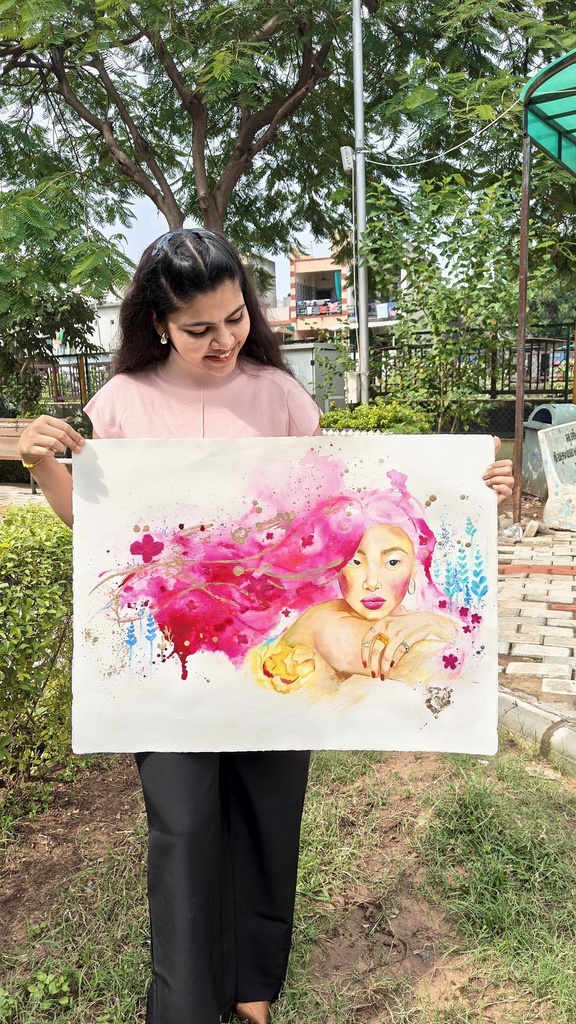 " YOU ARE BORN FOR SOMETHING SPECIAL" Original Mix media Painting