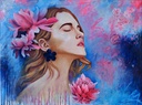 "GRACE OF BLOOMING" Original Oil painting